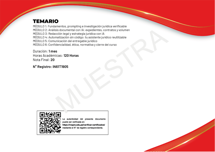 Certificado Reverso