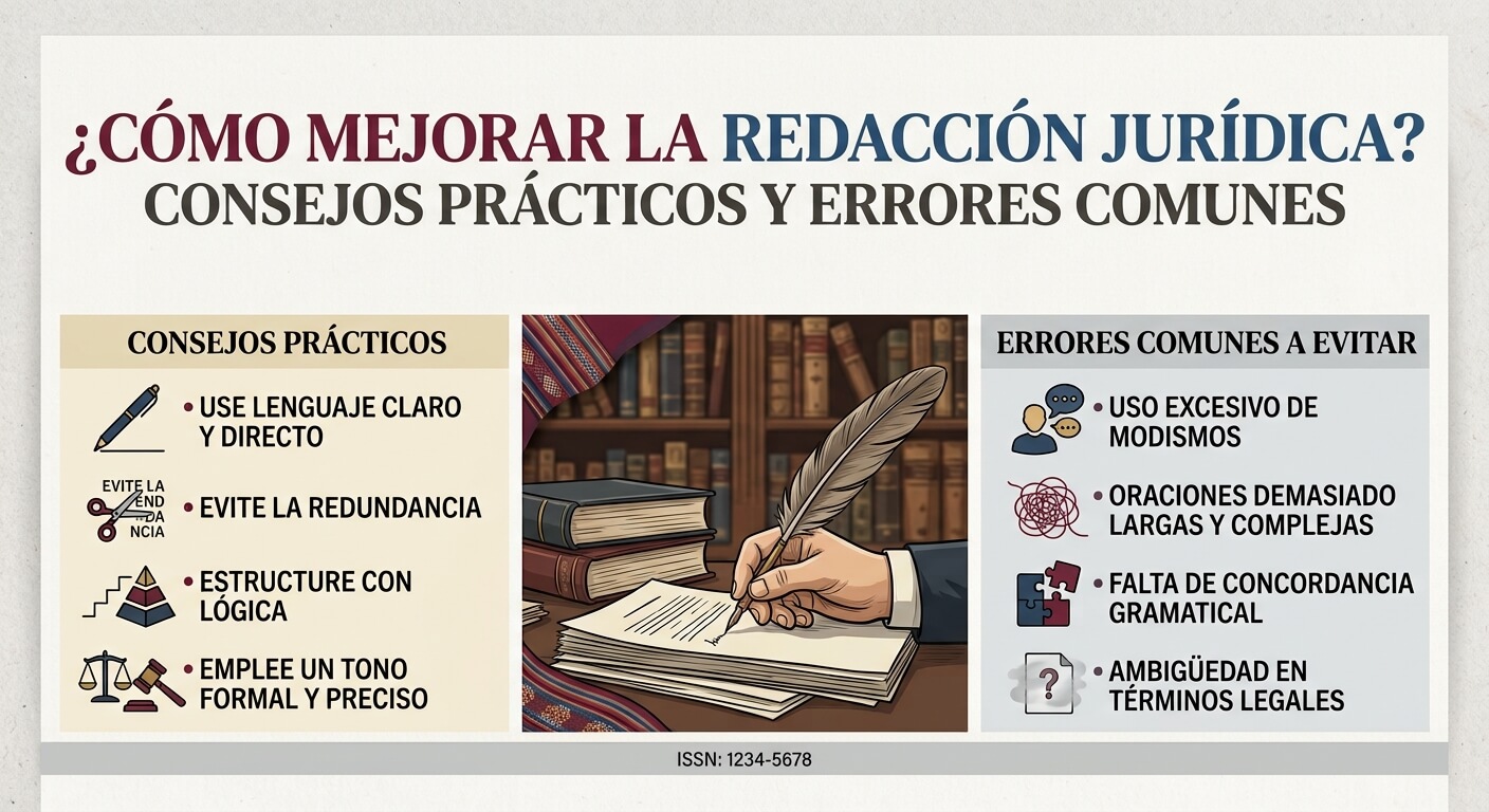 Libros de derecho y martillo de juez sobre un escritorio de madera representando la redacción jurídica profesional